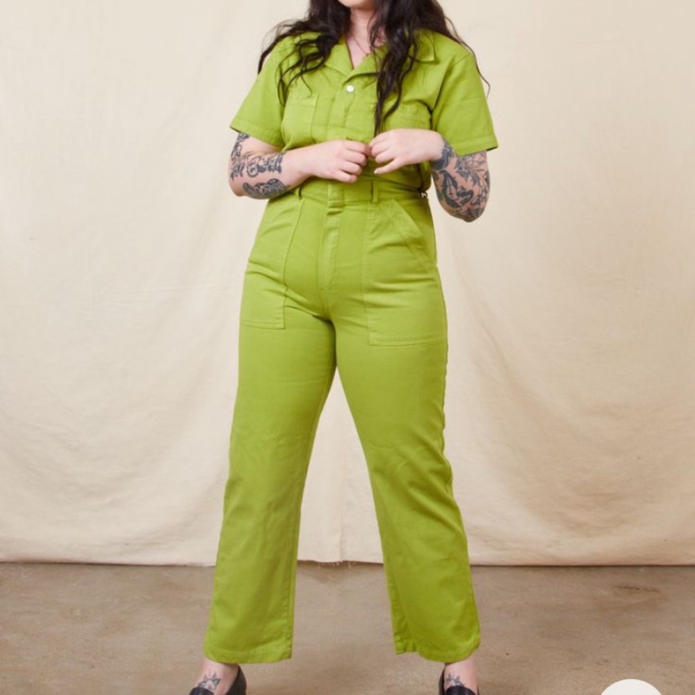 Big Bud Press Short Sleeve Jumpsuit (Gross Green) *CURRENTLY OUT OF PRODUCTION*